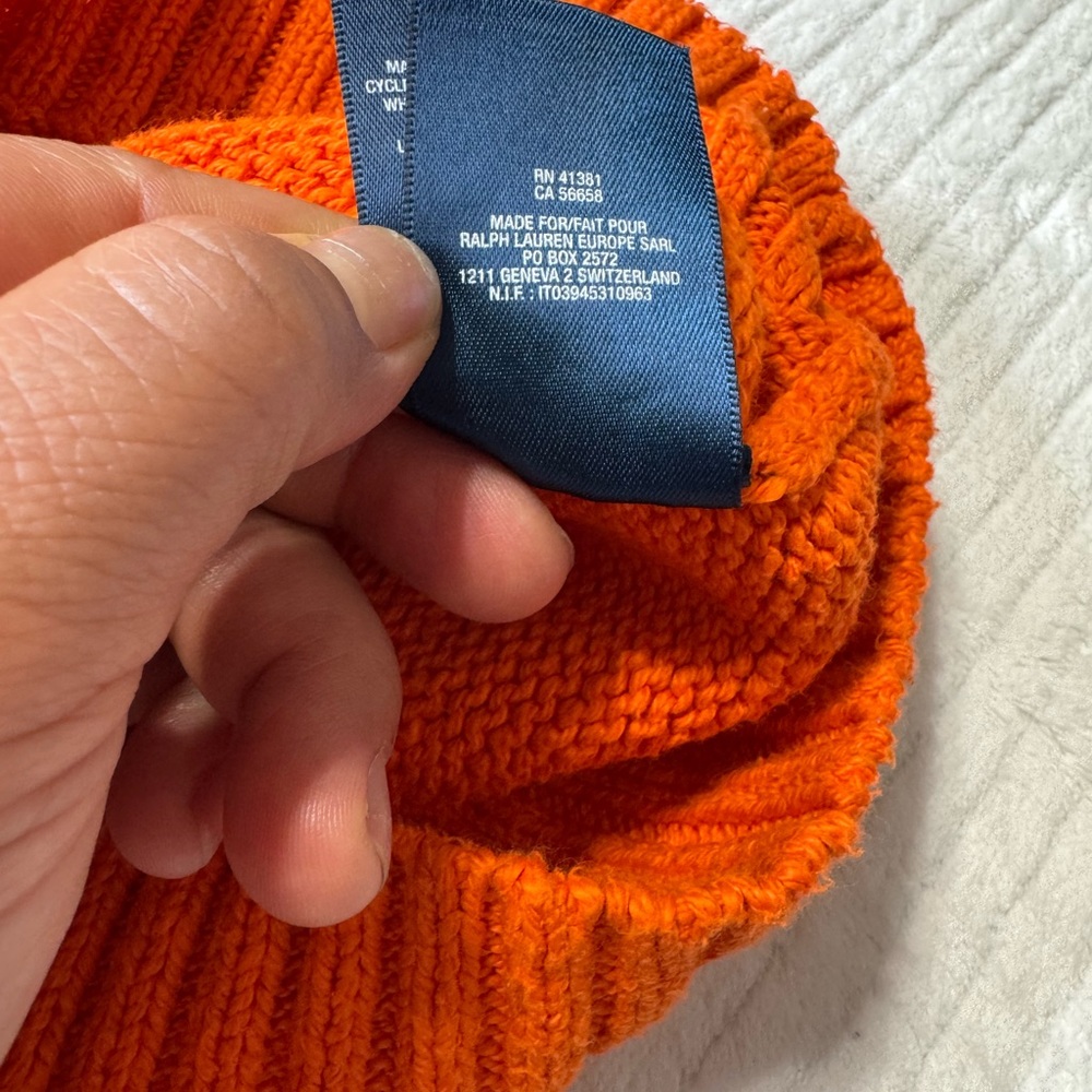 Polo by Ralph Lauren Orange Kids Sweater - Picture 8 of 9